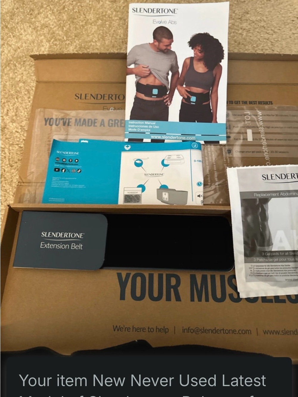 New Evolve Abs Digital EMS Slendertone Belt